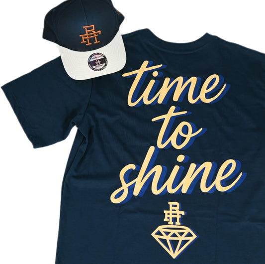 RF TIME TO SHINE NAVY T-SHIRT